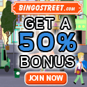 BingoStreet 60% Bonus